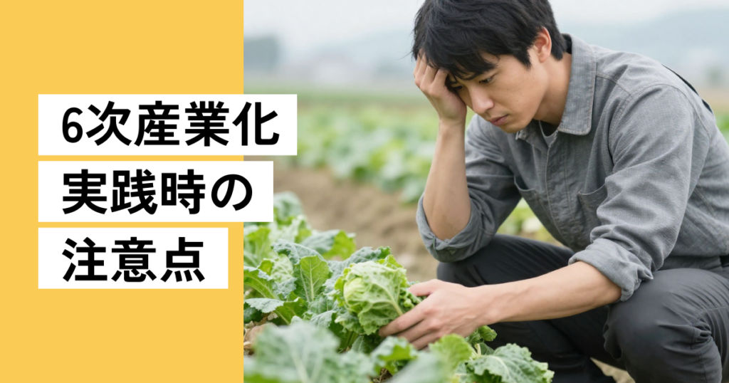 6次産業化実践時の注意点